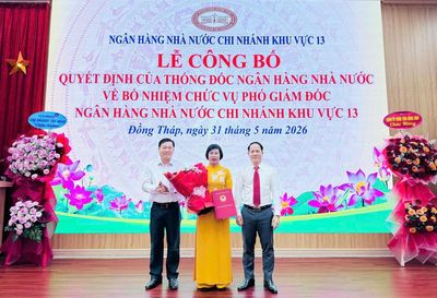 Bổ nhiệm bà Bùi Thị Thúy Hằng giữ chức Phó Giám đốc NHNN Khu vực 13