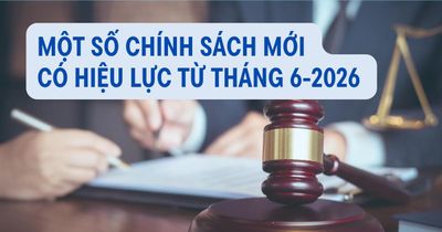 [Infographic] Một số chính sách mới có hiệu lực từ tháng 6 năm 2026