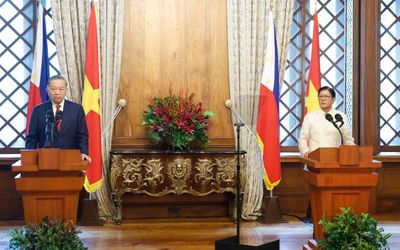 Tổng Bí thư, Chủ tịch nước Tô Lâm và Tổng thống Philippines gặp gỡ báo chí