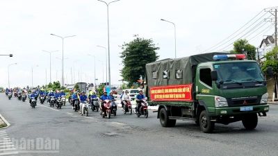 An Giang mít-tinh, diễu hành hưởng ứng Tháng hành động phòng, chống ma túy năm 2026
