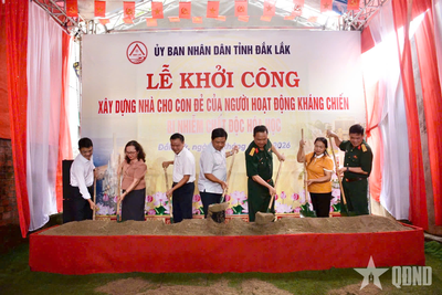 Đắk Lắk: Xây dựng 44 căn nhà cho con đẻ của người hoạt động kháng chiến bị nhiễm chất độc hóa học