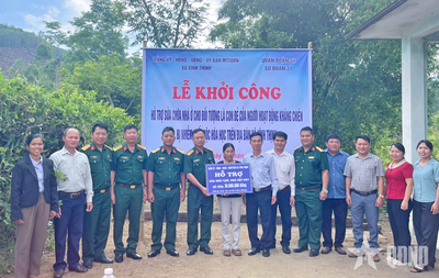 Sư đoàn 31 (Quân đoàn 34): Hỗ trợ sửa chữa nhà cho các nạn nhân bị nhiễm chất độc hóa học