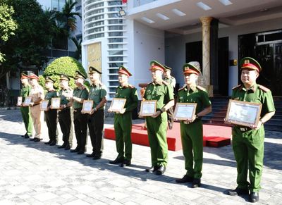 Tuyên dương các tập thể, cá nhân thuộc Công an thành phó Đà Nẵng có thành tích xuất sắc trong công tác, chiến đấu