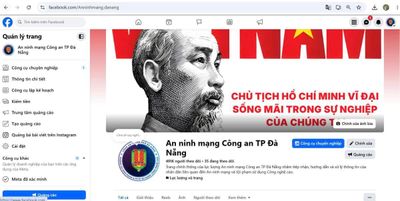 Fanpage Phòng An ninh mạng Công an TP Đà Nẵng: Lá chắn số từ những cú click chuột