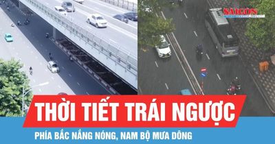 Phía Bắc nắng nóng, Nam bộ tiếp diễn mưa dông