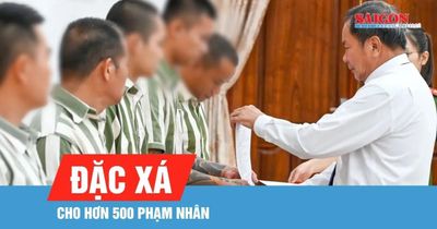 Hơn 500 phạm nhân được đặc xá, sớm tái hòa nhập cộng đồng