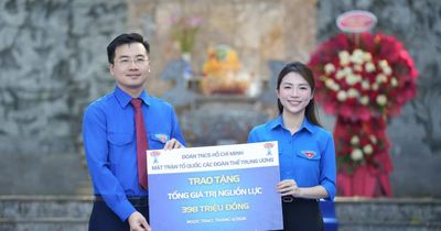 Chiến dịch Thanh niên tình nguyện hè 2026 tại Thanh Hóa được trao nguồn lực gần 400 triệu đồng