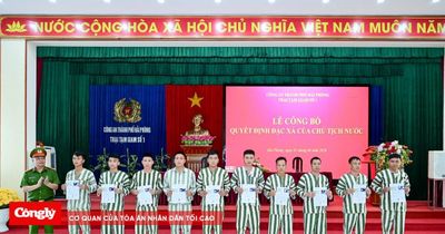 Hải Phòng: 92 phạm nhân được đặc xá