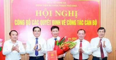 Bệnh viện Đa khoa thành phố Vinh có tân Giám đốc