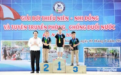 200 thiếu nhi tham gia giải bơi thiếu niên - nhi đồng năm 2026