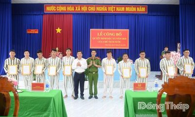 Trại giam Mỹ Phước: Công bố quyết định đặc xá cho 125 phạm nhân