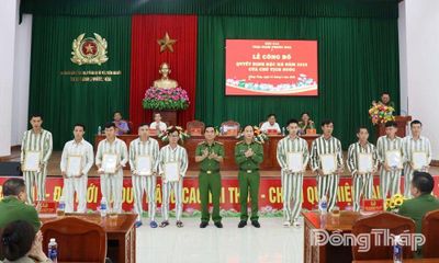 Trại giam Phước Hòa: Công bố quyết định đặc xá cho 96 phạm nhân