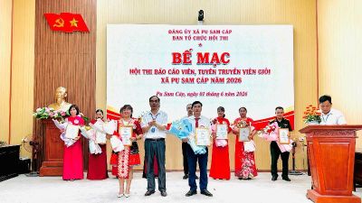 Xã Pu Sam Cáp: 10 thí sinh tham gia hội thi báo cáo viên, tuyên truyền viên giỏi năm 2026
