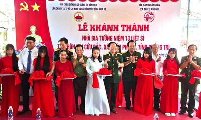 Khánh thành Nhà bia tưởng niệm 13 liệt sĩ tại thôn Nại Cửu, xã Triệu Phong