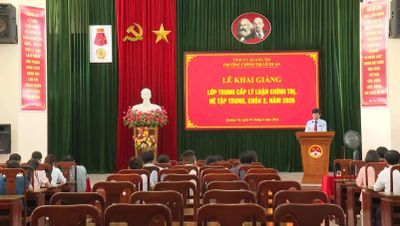 Khai giảng lớp Trung cấp lý luận chính trị hệ tập trung, khóa 2, năm 2026