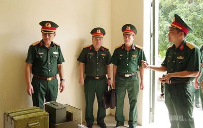 Bộ CHQS tỉnh kiểm tra công tác sẵn sàng chiến đấu tại Trung đoàn 877
