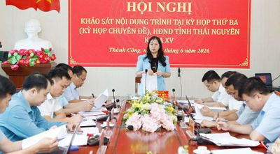 Ban Dân tộc HĐND tỉnh Thái Nguyên khảo sát tại xã Thành Công và Tân Cương