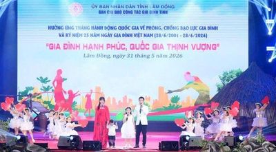 Lâm Đồng lan tỏa thông điệp 'Gia đình hạnh phúc – Quốc gia thịnh vượng'