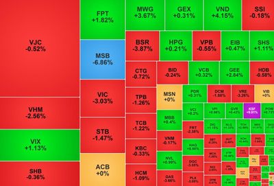VN-Index giảm gần 20 điểm, hai mã trên HNX tăng trần liên tiếp