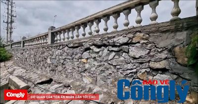 Báo động mất an toàn tại công trình cống hộp ven sông Lô ở Tuyên Quang