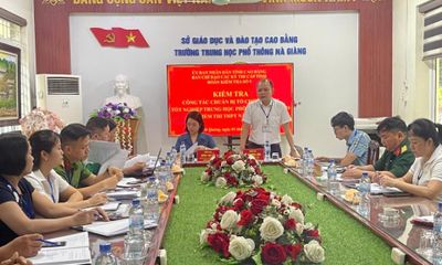 Ban chỉ đạo các kỳ thi cấp tỉnh kiểm tra công tác chuẩn bị Kỳ thi Tốt nghiệp THPT năm 2026