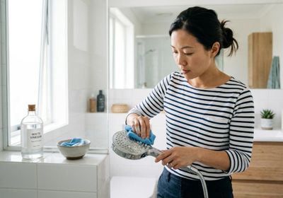 Cách vệ sinh vòi sen bị đóng cặn trắng