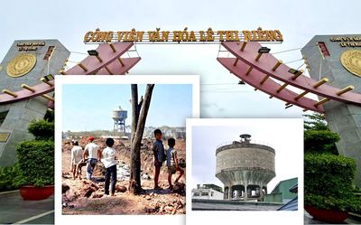 Đi tìm tháp nước xuất hiện trong bức ảnh quy tập hài cốt liệt sĩ năm 1968