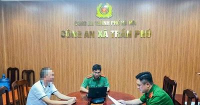 Công an xã Trần Phú xử phạt người đăng thông tin 'thóc nổ thành bỏng'
