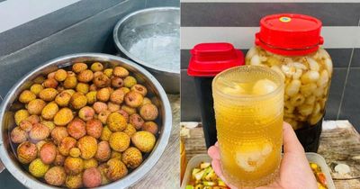 Mẹ đảm bày cách làm trà vải thanh mát, để cả năm vẫn giòn sần sật