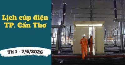 Lịch cúp điện TP. Cần Thơ từ ngày 1 – 7/6/2026: Khu vực bị mất điện tăng cao