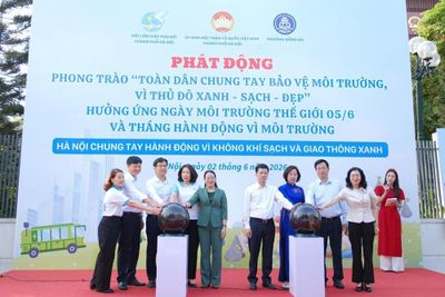 Hà Nội phát động phong trào thi đua 'Toàn dân chung tay bảo vệ môi trường, vì Thủ đô xanh – sạch – đẹp'