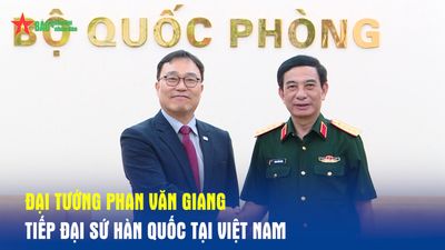 Đại tướng Phan Văn Giang tiếp Đại sứ Hàn Quốc tại Việt Nam
