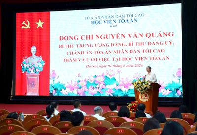 Xây dựng Học viện xứng tầm ngành Tòa án