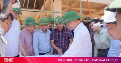 Đẩy nhanh tiến độ các công trình trường học nội trú liên cấp vùng biên Hà Tĩnh