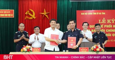 Ban Nội chính Tỉnh ủy và Chi cục Hải quan Khu vực XI ký kết quy chế phối hợp công tác