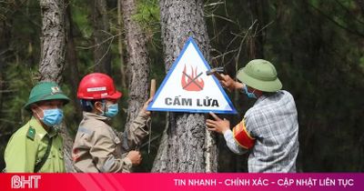 62 xã, phường của Hà Tĩnh có nguy cơ cháy rừng ở cấp cực kỳ nguy hiểm
