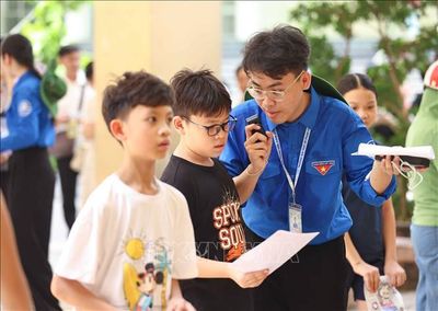 Hơn 2.000 học sinh tham gia đánh giá năng lực vào lớp 6 Trường THCS Năng khiếu Đại học Sư phạm