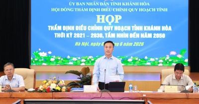 Thông qua phương án điều chỉnh quy hoạch tỉnh Khánh Hòa