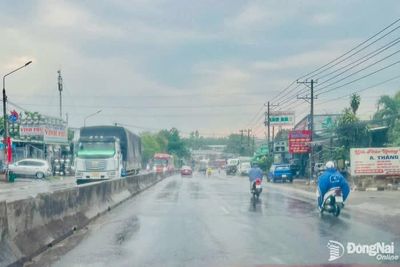 Cảnh báo ngập lụt do mưa lớn tại Đồng Nai