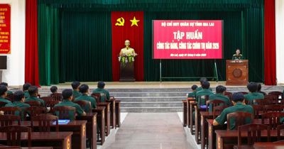 Bộ Chỉ huy quân sự tỉnh tổ chức tập huấn công tác đảng, công tác chính trị
