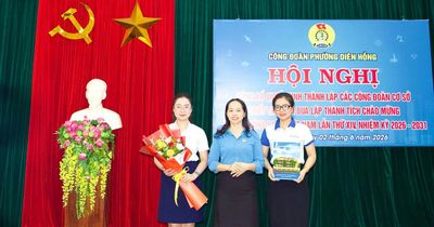 Công đoàn phường Diên Hồng thành lập 8 công đoàn cơ sở