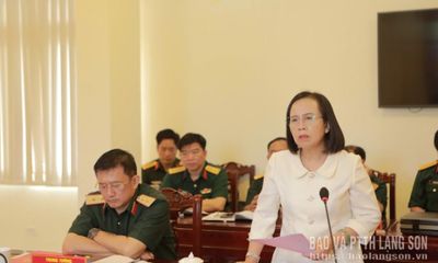 Đoàn kiểm tra của Tổng cục Chính trị Quân đội nhân dân Việt Nam làm việc tại tỉnh Lạng Sơn