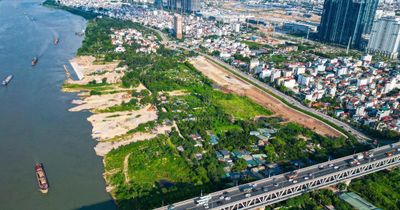 Hà Nội: Cận cảnh khu đất xây dựng công viên đầu tiên trên trục cảnh quan sông Hồng
