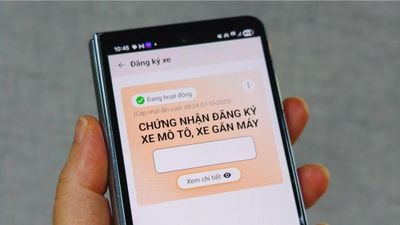 Nhận chứng nhận đăng ký xe điện tử qua VNeID, VNeTraffic