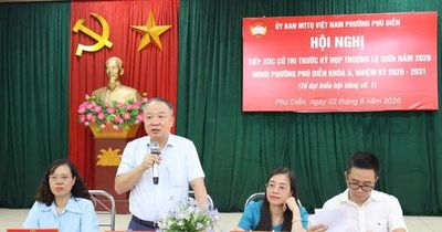 Phường Phú Diễn lắng nghe ý kiến cử tri trước kỳ họp HĐND giữa năm 2026