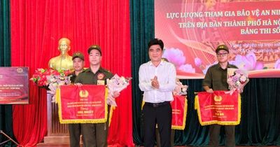 Đội thi xã Hương Sơn giành giải Nhất hội thi bảo vệ an ninh trật tự ở cơ sở bảng số 4