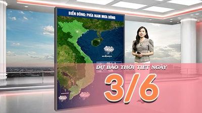 [Video] Dự báo thời tiết ngày 3/6/2026: Bắc Bộ và Trung Bộ duy trì nắng nóng, Nam Bộ gia tăng mưa dông