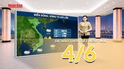 [Video] Dự báo thời tiết đêm nay và ngày mai ngày 4/6/2026: Bắc Bộ hạ nhiệt, Trung Bộ có nắng nóng gay gắt