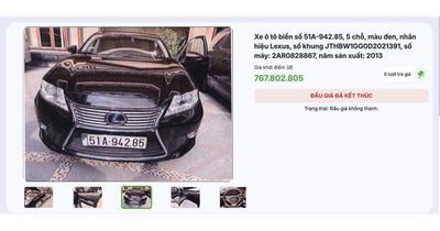 Hạ giá 2 xe sang của bà Trương Mỹ Lan để đấu giá lại
