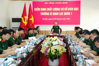 Kiểm định chất lượng cơ sở giáo dục Trường Sĩ quan Lục quân 1